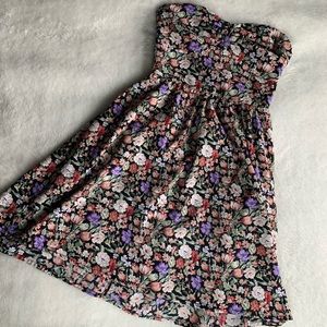 Strapless Floral Skaterdress
